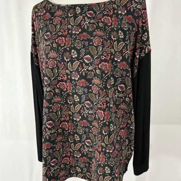 C Wonder Paisley/Floral Long Sleeve Top - Picture 3 of 7